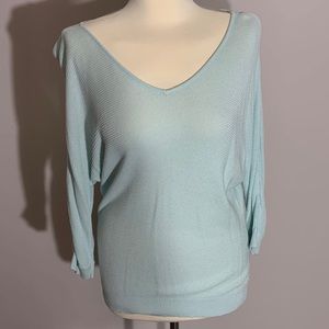 Double V neck Mint sweater
